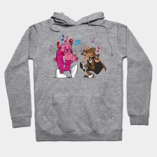 Franken Berry & Count Chocula dancing Hoodie